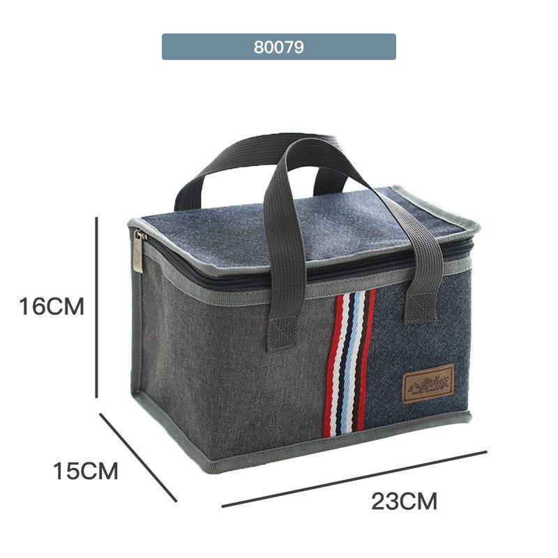 Office Worker Insulated Portable Round Lunch Bag