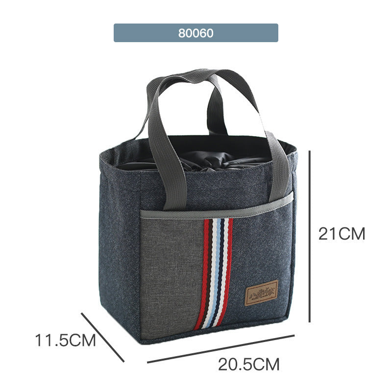 Office Worker Insulated Portable Round Lunch Bag