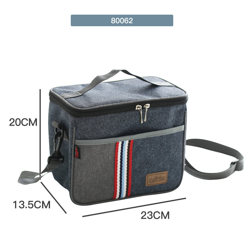 Office Worker Insulated Portable Round Lunch Bag