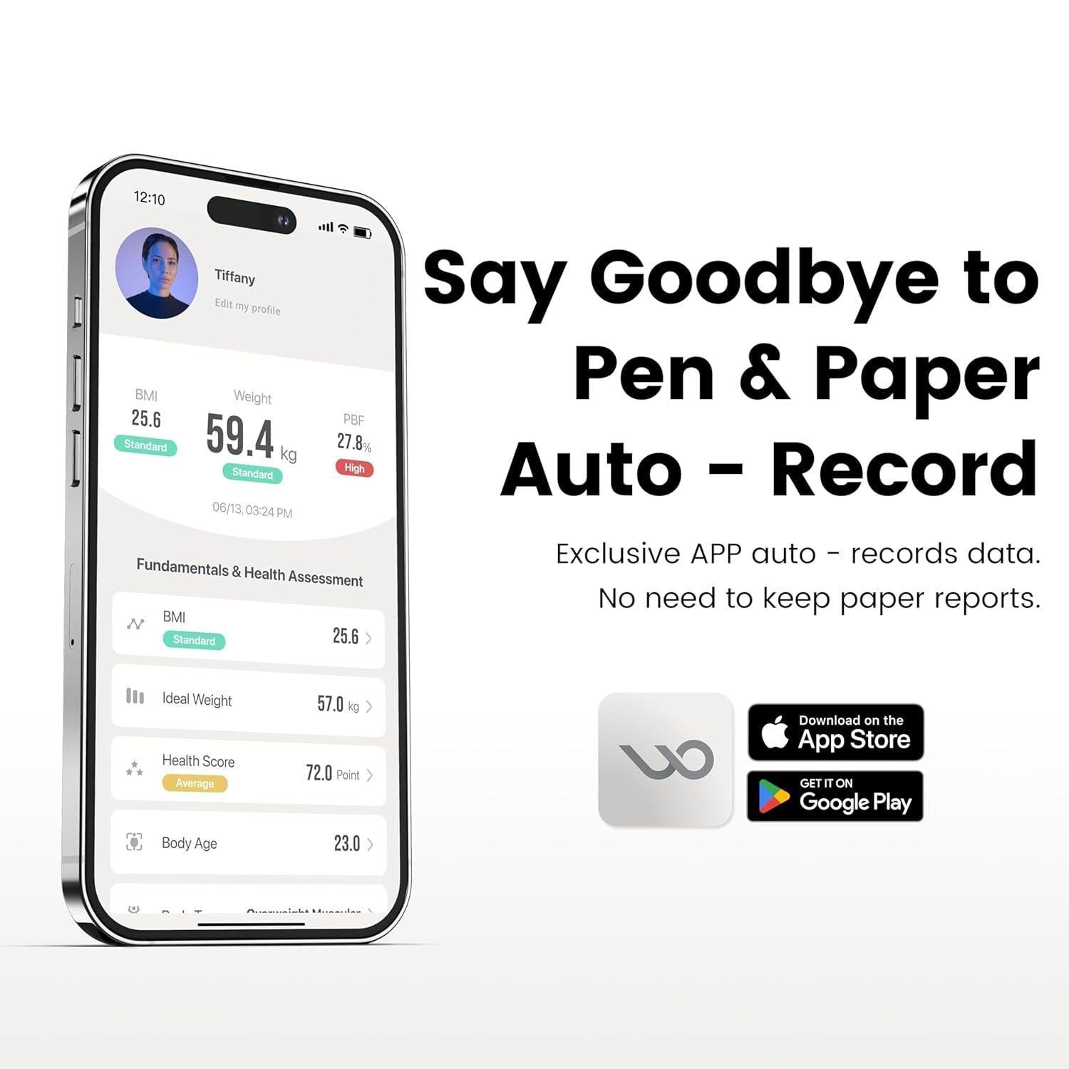 Smart Body Fat Scale Digital Bluetooth Bathroom Scale Accurately Measures Body Fat And 55 Body Composition Indicators