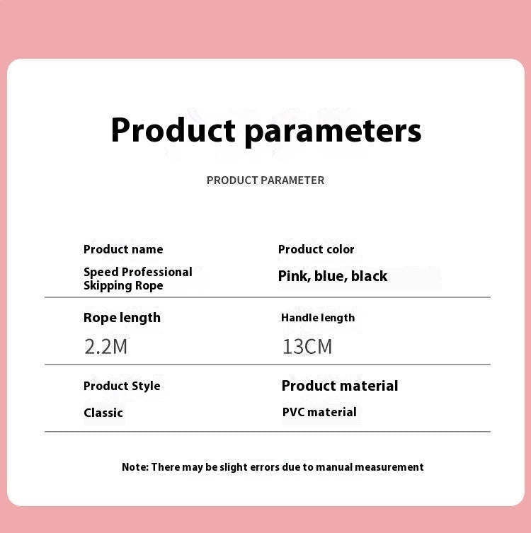 Plastic Handle Fitness Rope