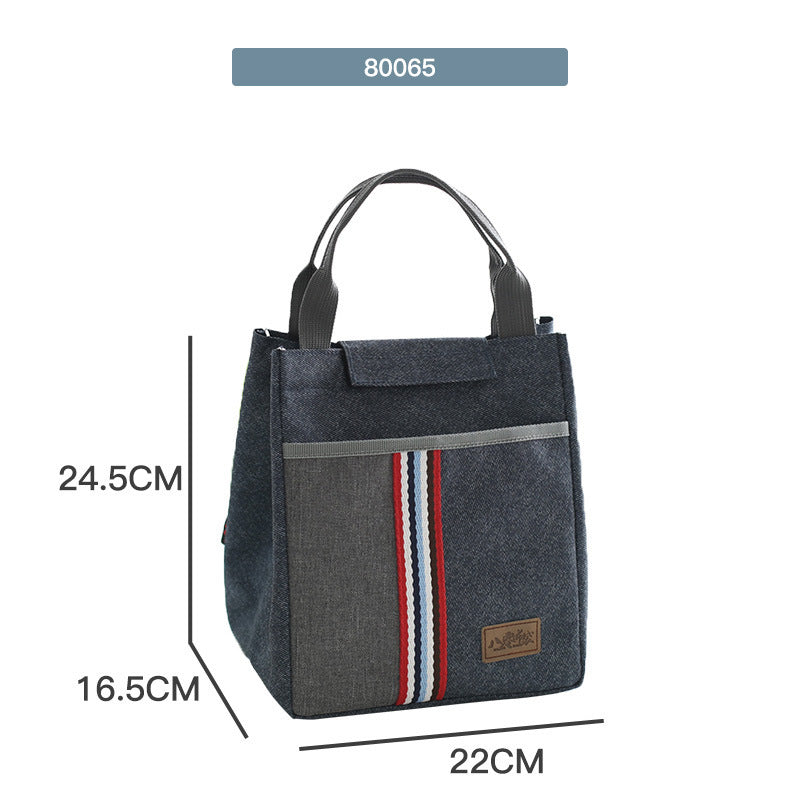 Office Worker Insulated Portable Round Lunch Bag