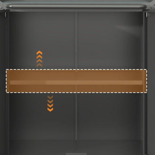 Heavy-Duty Metal Garage Storage Cabinet With Wheels - Sturdy And Durable Tool Storage Cabinet For Garage, Office, And Home Organizer Solutions