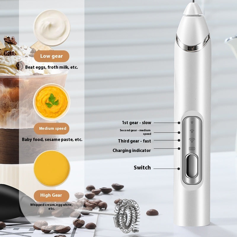 Milk Frother Coffee Blender Handheld Electric Stirring Rod