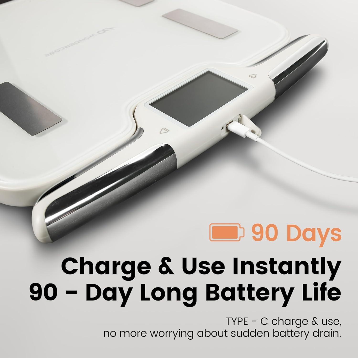 Smart Body Fat Scale Digital Bluetooth Bathroom Scale Accurately Measures Body Fat And 55 Body Composition Indicators